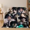 3D Hyunjin Solo KPOP Singer Flannel Blanket,Warm and Cozy Soft Throw Blanket for Home Bedroom Bed Sofa Picnic Office Cover Gift