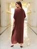 Women's Loose Long Beach Cover-up: Rayon Embroidery Bikini Sunscreen Robe