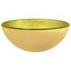 Vidaxl Tempered Glass Sink, 30X12 Cm, Gold