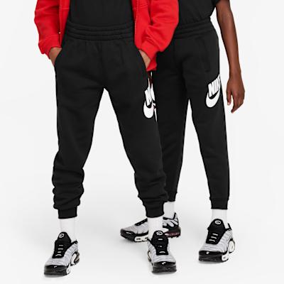 Kids Nike Knitted Sweatpants Letter Logo Print Fleece Lined Thermal B S