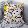 S-Snoopy Cartoon Pillowcase Toon Gift Cushion Cover Bedroom Home Sofa Chair Seat Decor Pillow Case