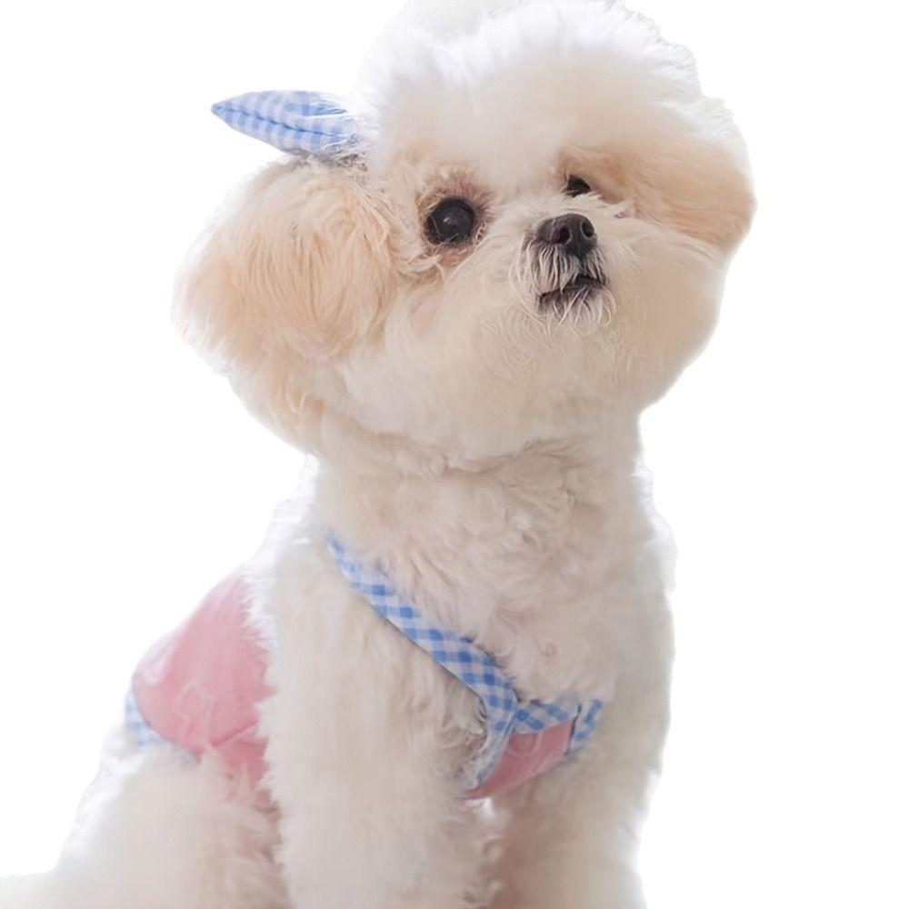 Breathable Summer Puppy Clothes Heart-shaped Print Pet Costume Sweet Cute Dog Vest  Spring Season