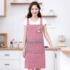 Fashionable Pastoral Style Cotton Apron: Thick, Wear-Resistant, Stain-Resistant, Breathable, Strap Waist Design for Women.