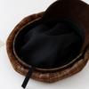 Damen Schiebermütze im koreanischen Stil mit Karomuster - Trendig und vielseitig für Herbst/Winter