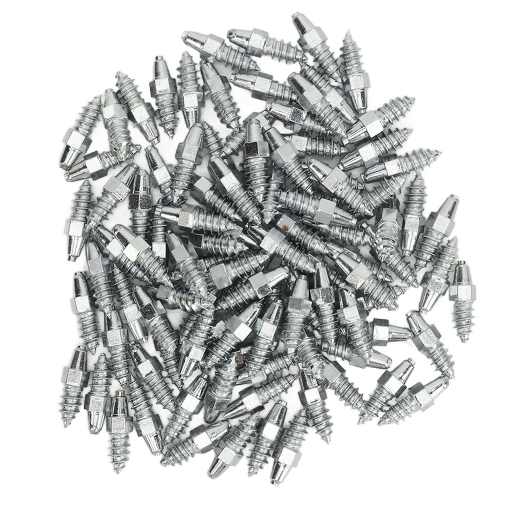 100PCS Tire Spikes Carbide Alloy 21mm Prevent Slip Wheel Tyre Studs for Car Truck Bicycle Boot Motorcycle ATV SUV