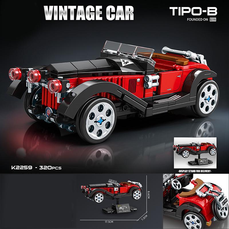 Technické Rychlé Auto Městské Vozidlo Závodní Vinylové Auto Stavebnice Sada Sportovní Auto Garáž MOC Kreativní Hračky Vzdělávací Dárek