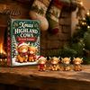 Unique Christmas Surprising Box Highland Cow Advent Calendar, 24 Cute 3D Mini Figures, Festive Decor Farmhouse Holiday Decor, Countdown Gift