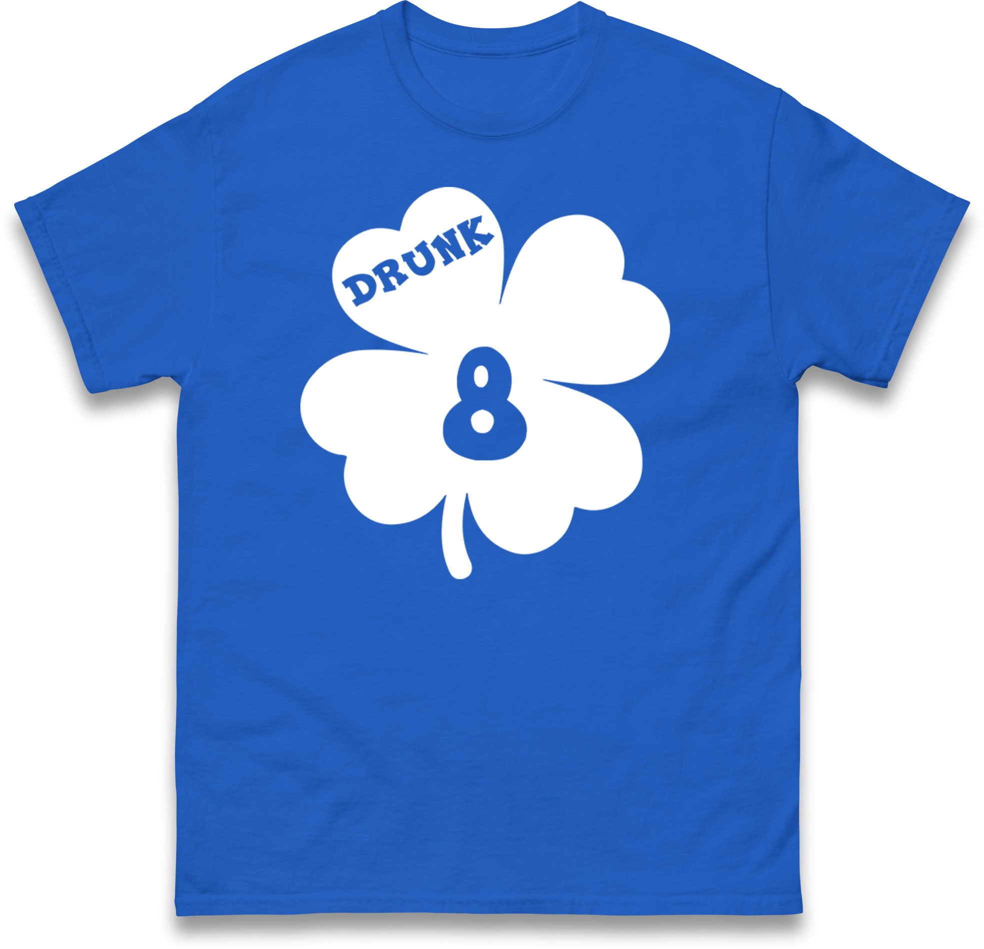 Drunk 8 St Patricks Day Mens T Shirt Womens Tops Tees Beer Drinking Top 3XL
