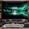 Gobelin ścienny z własnym imieniemWzór Plymouth Argyle FC Spersonalizowana drukowana tkanina Dekoracja ścienna