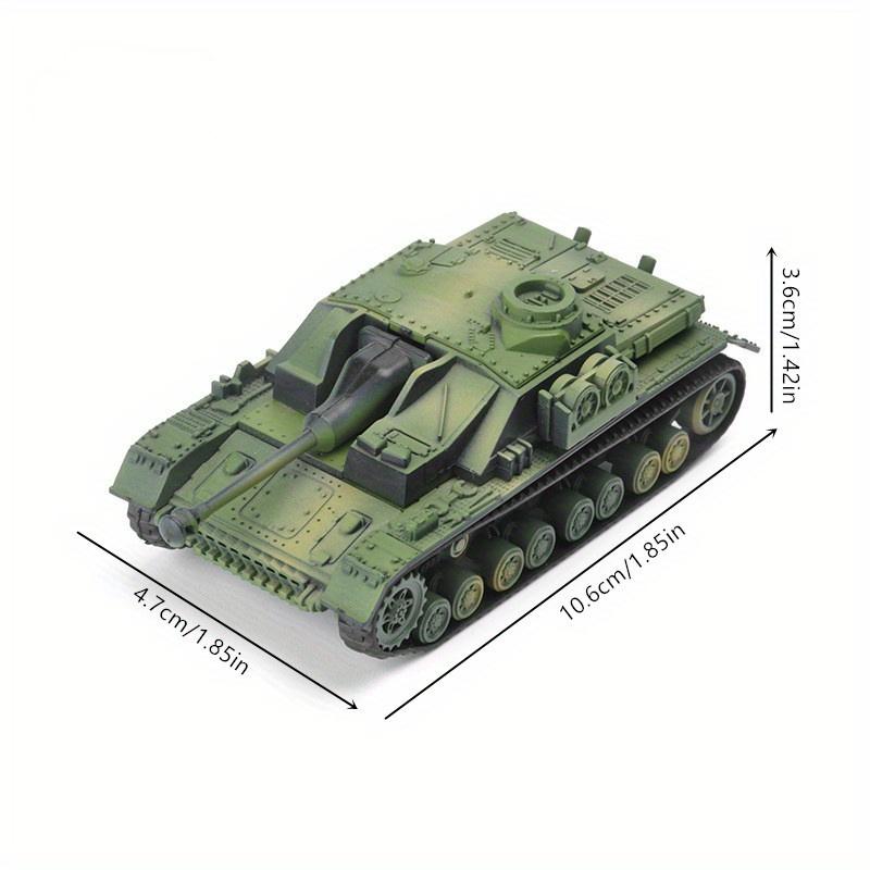 1/ 72 German Tank Model DIY Assemly Puzzles Model Educational Collection WW II Building