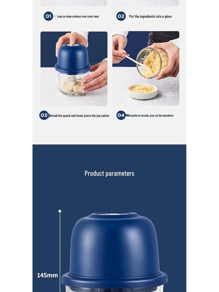 RSD Einteiliger elektrischer Knoblauchpresse und Zerkleinerer