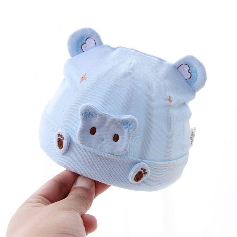 Newborn Cute Protect Fontanelle Baby Hat - Spring/Autumn, Thin Style for Small Infants, Toddlers & Winter Boys