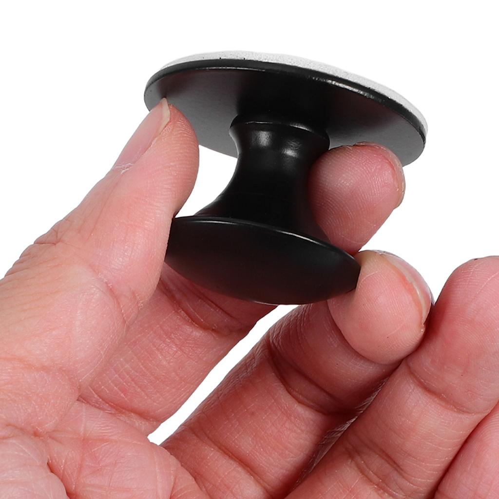 3Pcs Punch-Free Stainless Steel Cabinet Handles Self-Stick Round Pulls for Drawer Wardrobe Door Glass Cabinet Sliding Window