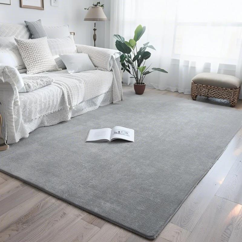 Pink Coral Velvet Carpet Living Room Short Plush Rug Bedroom Floor Mat Home Decor Rug for Kids Room Carpet Silent Moisture-proof