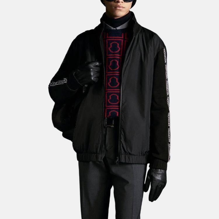 Moncler SS21 Jackets Men's Black Stand Collar Moderate G20918G00028809KR999