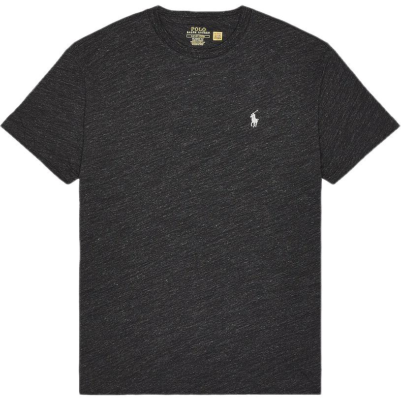 

Polo Ralph Lauren Футболка с вышивкой, короткий рукав, круглый вырез, мужские топы, черный, смешанный цвет 710671426137 XXL