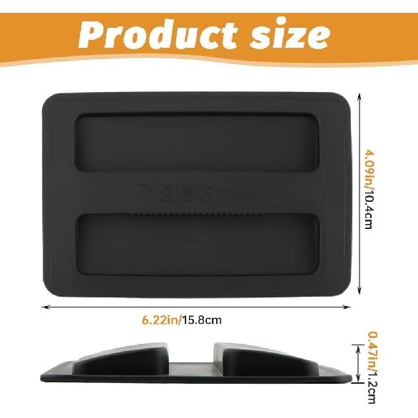 2 Pack Toaster Cover, Silicone Toaster Lid Appliances Top Cover, Universal Bread Machine Cover Kitchen Bread Maker Lid, Sandwich Machine Part