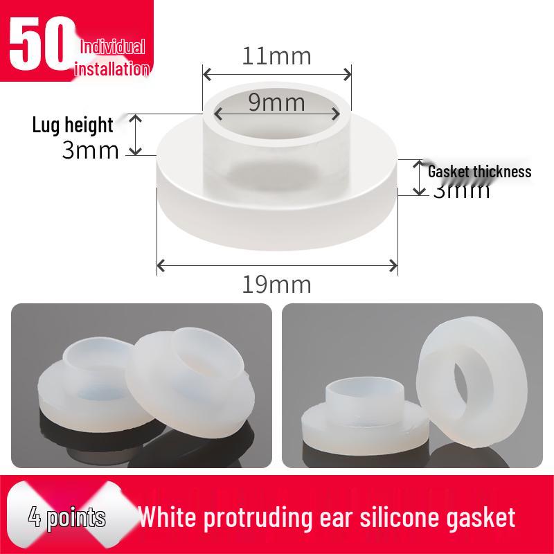 4-Punkt Silikondichtung & 6-Punkt Gummihahn-Unterlegscheiben-Set