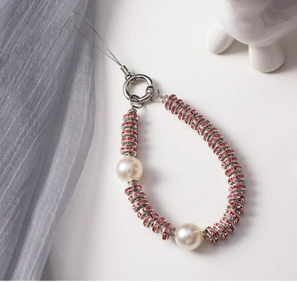 Beaded Pearl Wristlet Handbag: Chic Hanging Phone Lanyard, Little Fragrant Style, Durable and Stylish