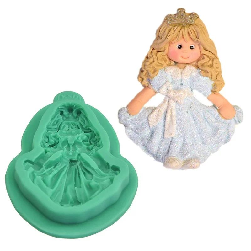 Creative New Crown Princess Modeling Silicone Molding Mold Cake Candy Decorative Candy Process Mold Tool Chocolate Molds