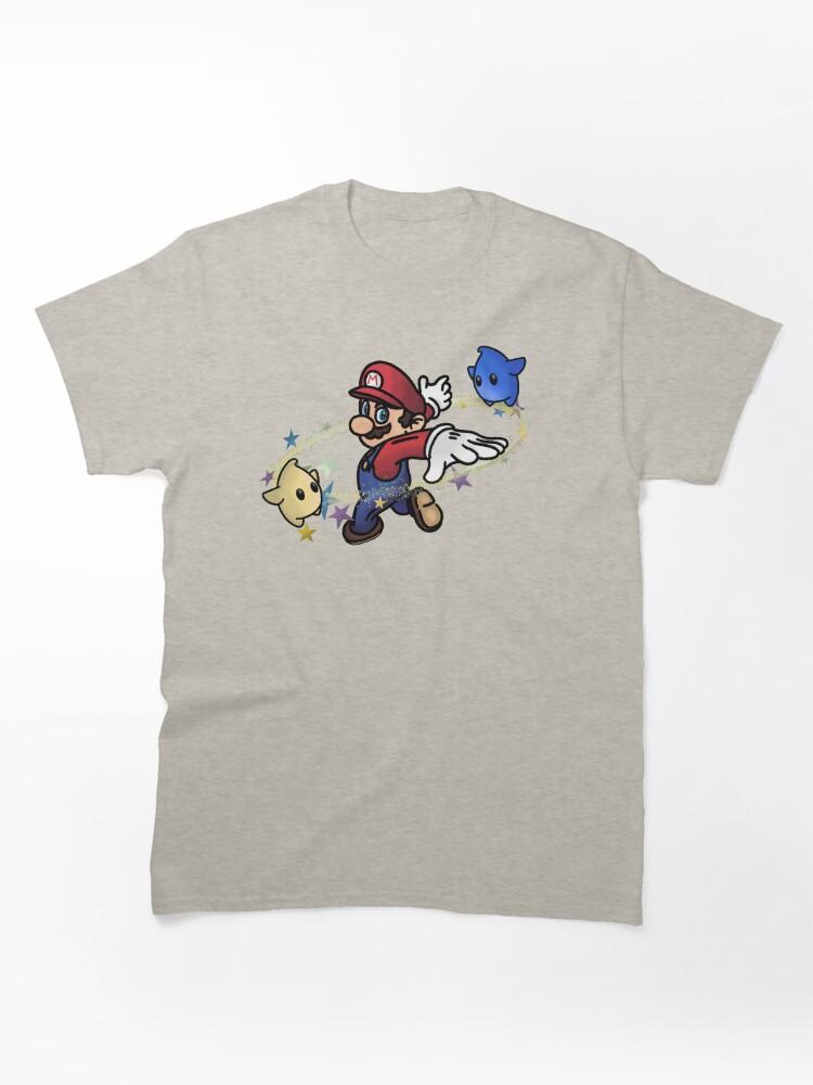 Super Smash Bros. Jumping through the galaxy with Mario Classic T-Shirt
