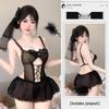 Alluring Lace Temptation Uniform: Enhance Bust Appearance with Quick-Release Feature