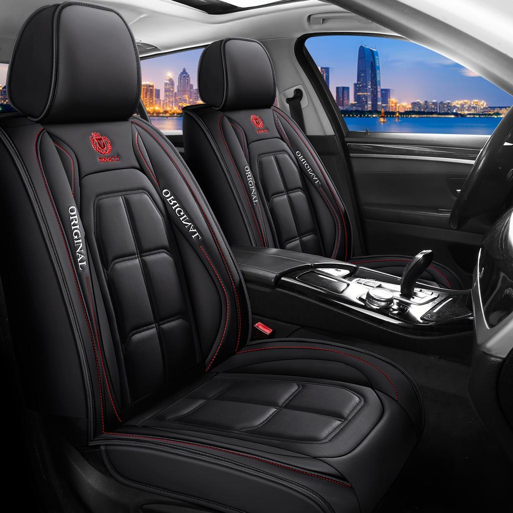 All Inclusive Seat Cover, Full Leather Car Seat Cushion, Driver's Seat Cover or Passenger Seat Cover, All Season Universal Pad