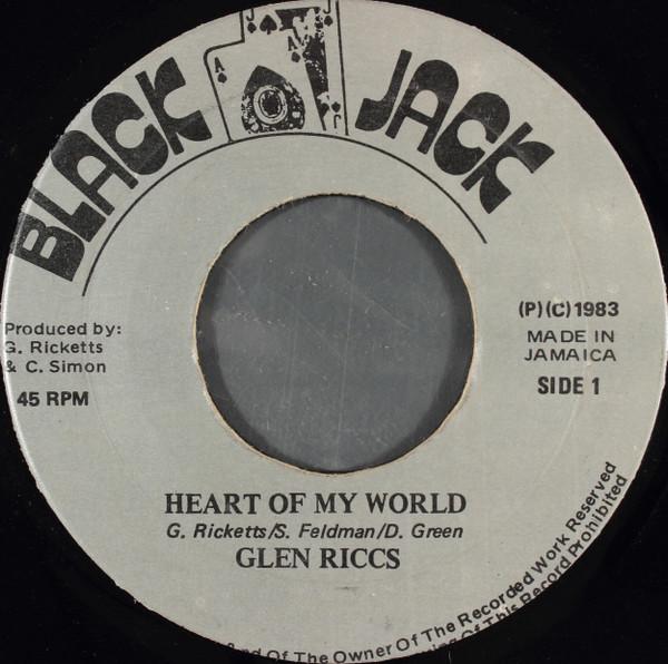 7inch Record GLEN RICCS - Heart Of My World none BLACK JACK 1983 Jamaica Soul/Funk Used