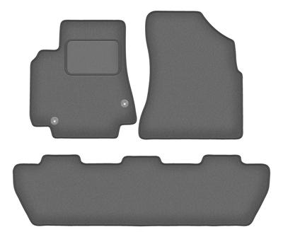 Velour Graphite Car Mats For: Citroen Berlingo II Kombivan, Multispace, 5-seater (2008-2018)
