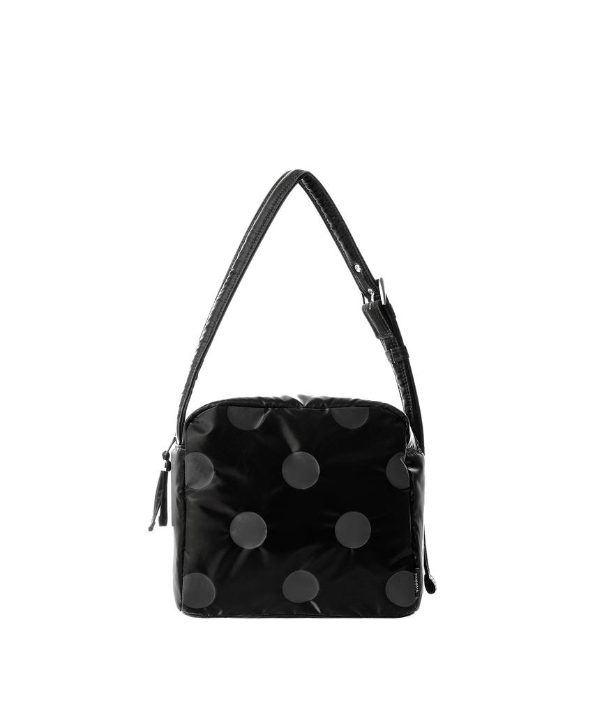 Sweetch Shoulder Bag M Glossy Black Polka Dot
