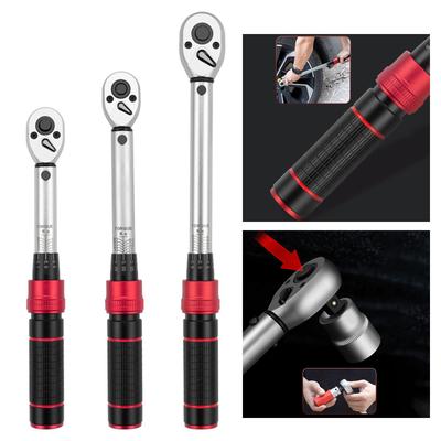 Adjustable Torque Wrench Steel Construction Ergonomic Grip For Automotive Repair And Mechanical Assembly