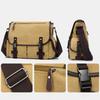 Retro Canvas Crossbody Bag for Men Large Capacity Messenger Shoulder Bag Multi Pocket Briefcase Satchel