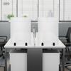 Frosted Acrylic Divider Panel 24x18 Inch - 2 Pack, Clamp-On Office Privacy Screen, Non-Glare Desk Partition, Workspace Separator