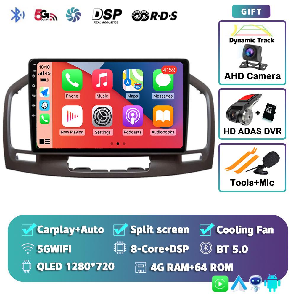 Android 14 Carplay Auto For Buick Regal Opel Insignia 2009 2010 2011 2012 2013 Car Radio Multimedia Player Stereo GPS WIFI+4G BT