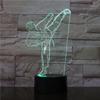 Sports Souvenir Table Lamp USB Taekwondo Bedroom Lighting Decoration Children's Gift Color Small Night Light Creative 3D LED Lig