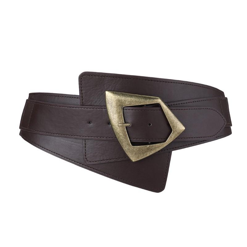 Womens Black Vintage Elastic Waist Cincher Belt Dresses Coats Sweaters Shirts Wide Fit Adjustable