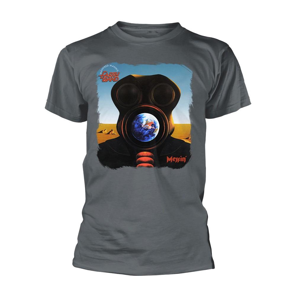 Men s Manfred Mann s Earth Band Messin T-shirt Medium Grey 2XL