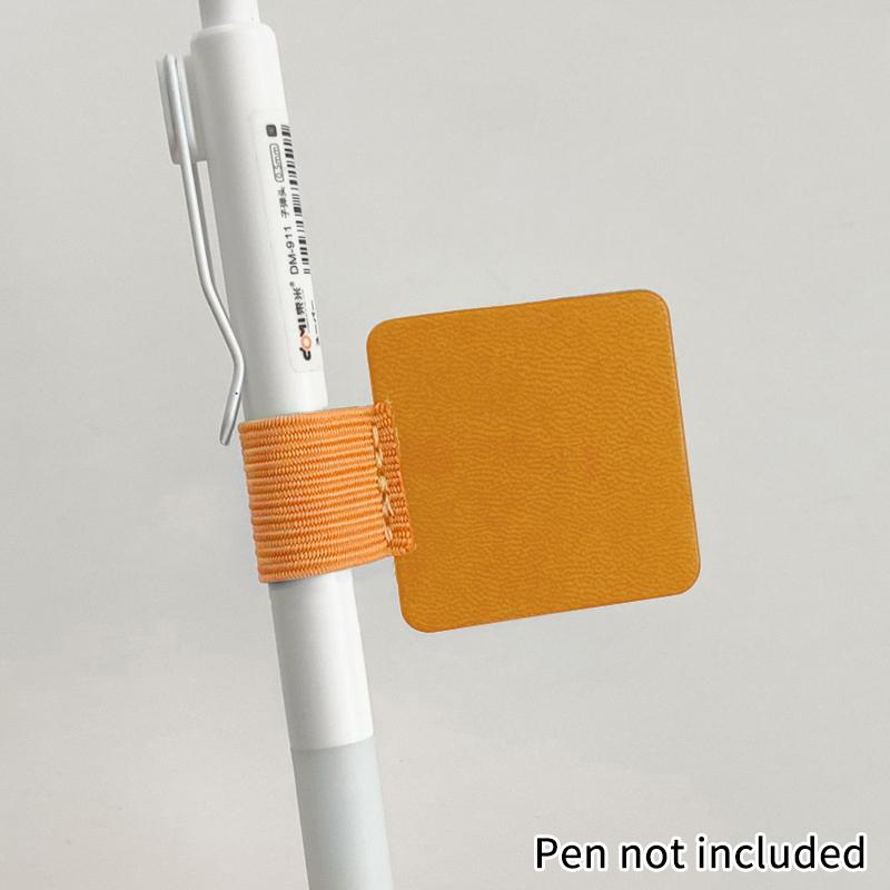 

Петли для ручек Держатели для карандашей Самоклеящаяся подкладка из ПУ кожи Для стилуса Карандаша Книг Блокнотов Защита от потери Защита от падения Эластичные петли оранжевый