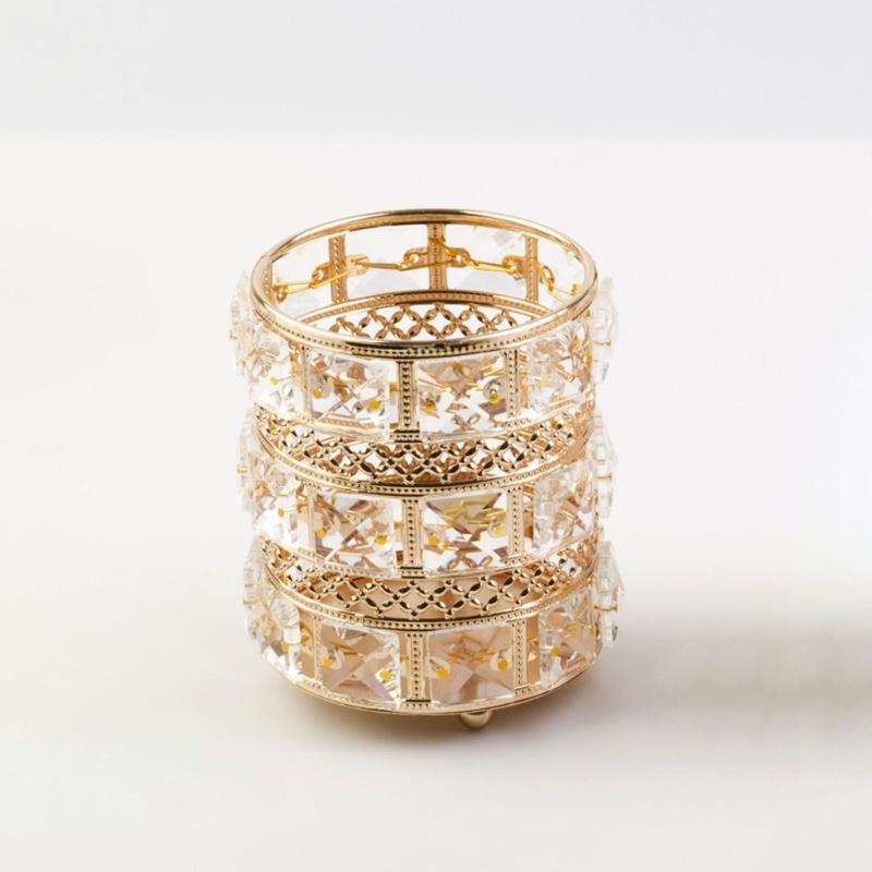 Pencil Holder Desktop Makeup Brush Holder Home Desk Ornaments for Bedroom Vanity
