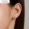 New 925 Sterling Silver Starburst Butterfly Studs Earrings Simple Plated Gold Earrings For Women Fashion Silver Jewelry