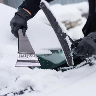 Car Ice Scraper Warm Waterproof Windproof 2-in-1 Windshield Snow Scraper Glove for Truck RV SUV Window Glass Mirror Care