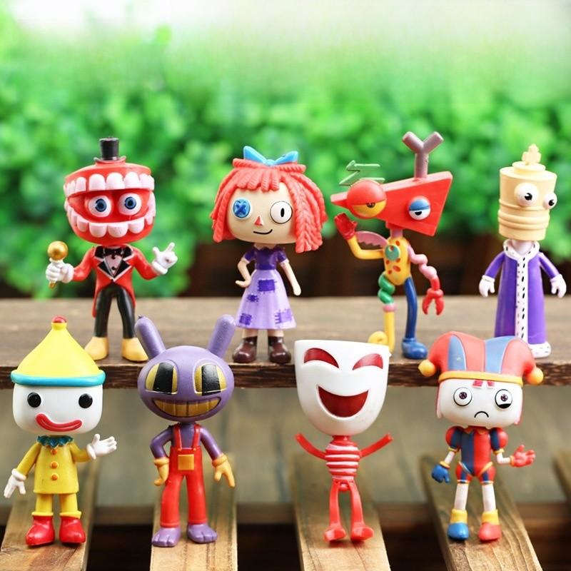 The Amazing Digital Circus Pvc Model Set With Assembleable Figures For Collectors