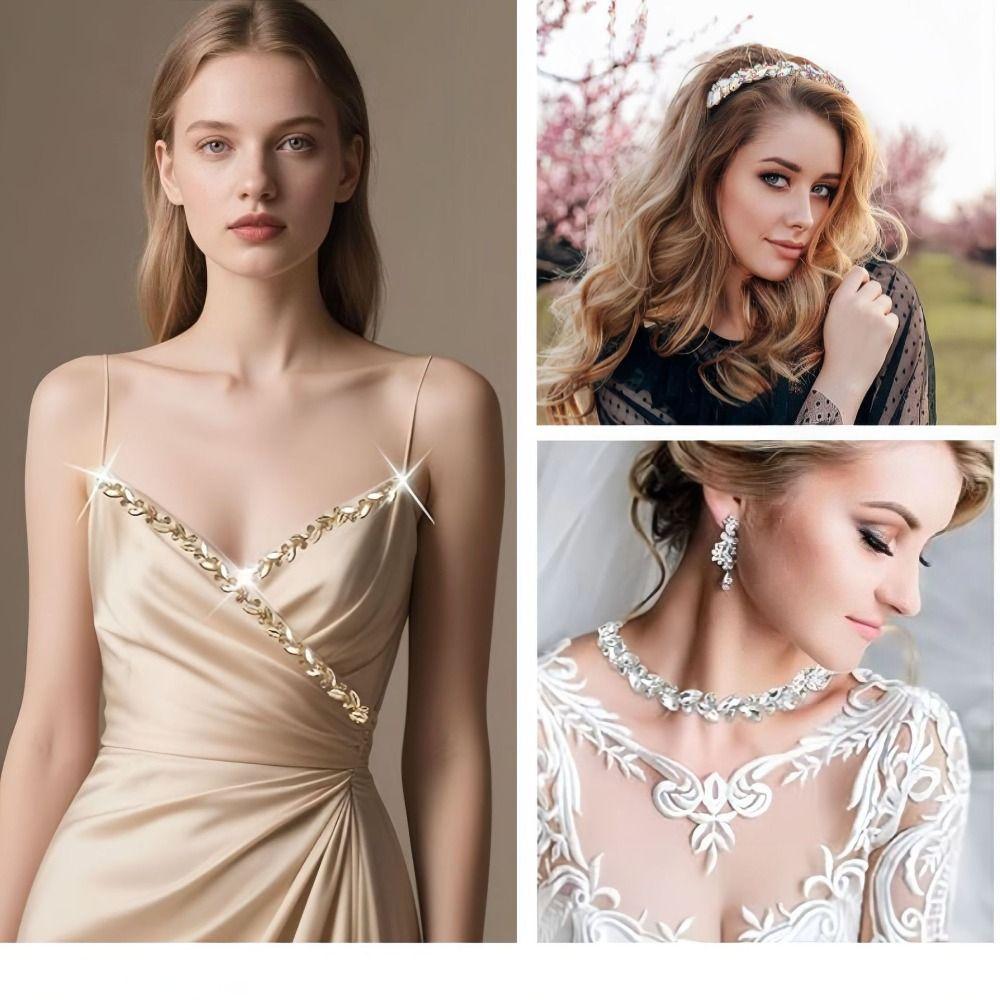 1Yard/90cm Rhinestone Border Multi-color Crystal Versatile Diamond Ribbon Self-adhesive DIY Diamond Strips