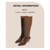 Long Tube High Heel Boots Women's Autumn and Winter New Side Zipper But Knee Knight Boots Stiletto