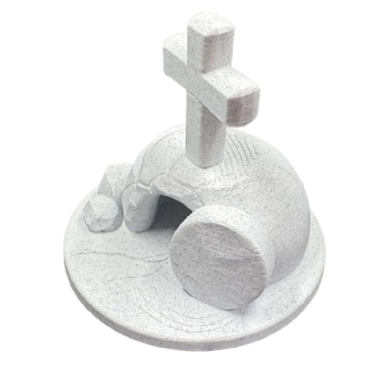 

Easters Decorations Christian Resurrection Scene Table Decors Jesuses Resurrected Tomb Ornament Religious Home Decors 1 белый