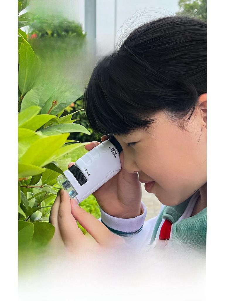 Portable High-Definition Handheld Microscope for Children's Science Education and Experiments