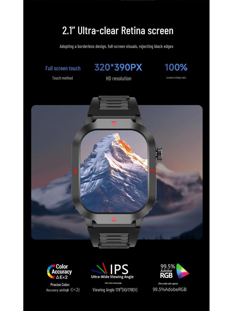 S8 Unisex Smart Sports Watch: Waterproof, Touchscreen, Bluetooth Calls, Blood Pressure & Heart Rate Monitor