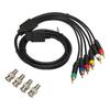 RGB RGBS Multifunctional Composite Cable Cord High Flexibility Soft Stable Component AV Cable with 4 BNC Heads