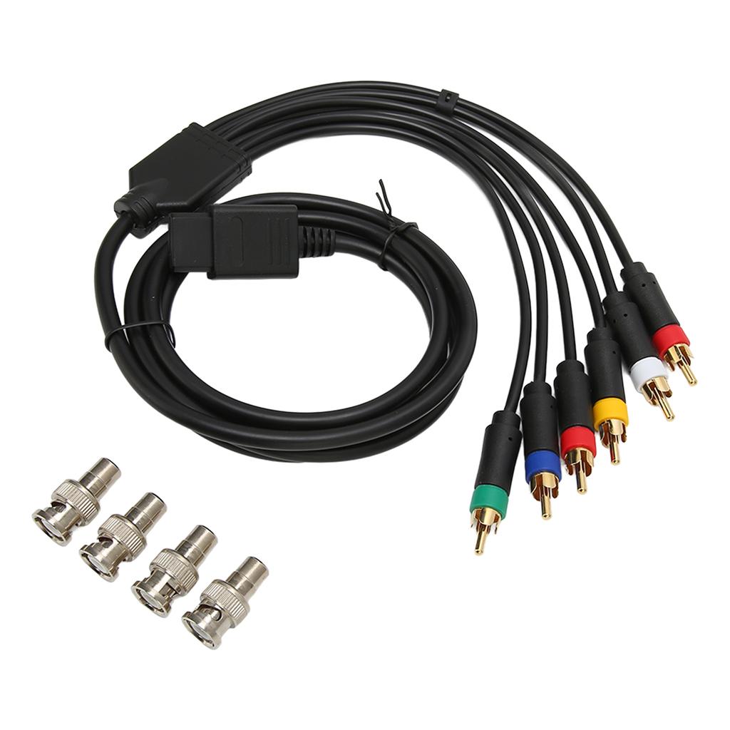 RGB RGBS Multifunctional Composite Cable Cord High Flexibility Soft Stable Component AV Cable with 4 BNC Heads