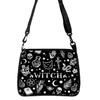 Gotická taška přes rameno s potiskem Halloween Fabric Crossbody Kabelka Univerzální malá čtvercová kabelka Jednoduchá a stylová dámská kabelka